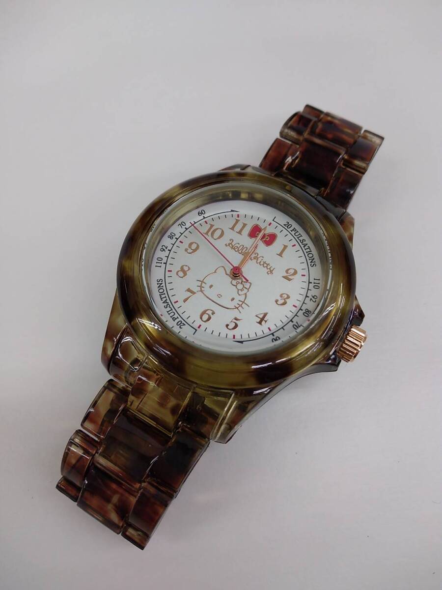 【Pkas-517】サン・フレイム J-AXIS ジェイ・アクシス サンリオ ハローキティ 腕時計 (電池切れ未使用) (ジャンク品) の画像2