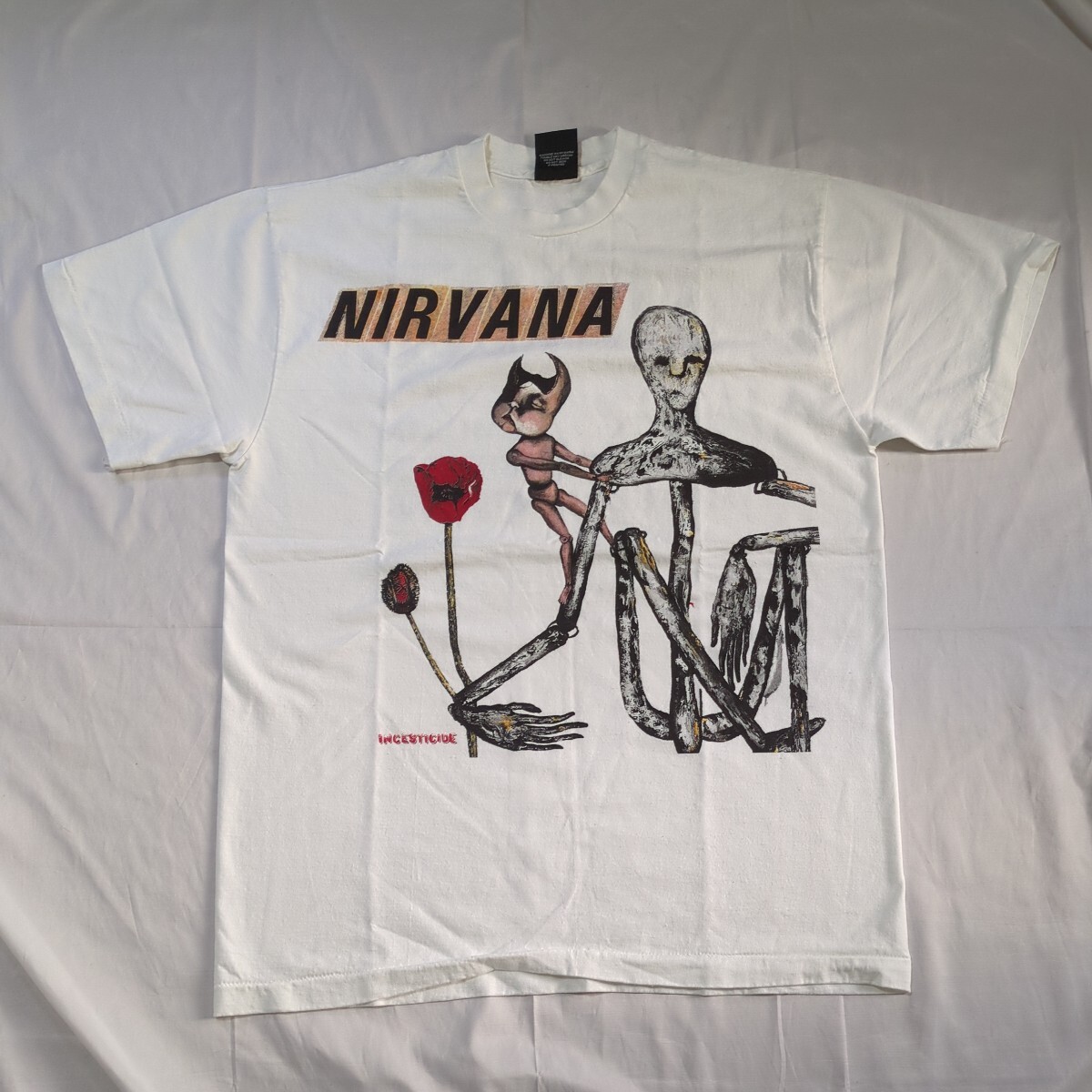 USA製 NIRVANA ニルヴァーナ Ｔシャツ Kurt Cobain sonic youth Pink Floyd METALLICA メタリカ hiphop TEE Oasis オアシス Marilyn Mansonの画像1