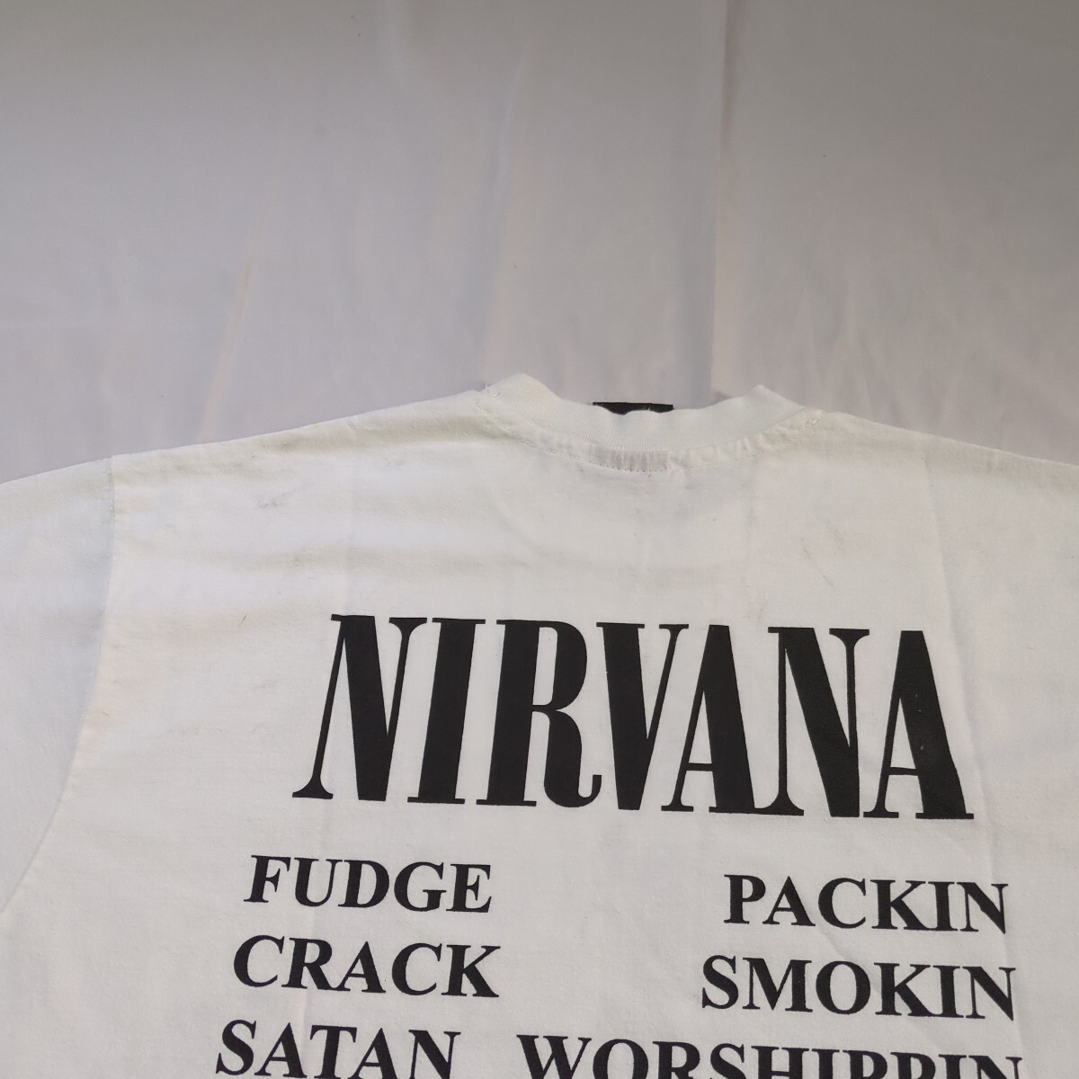 USA製 NIRVANA ニルヴァーナ Ｔシャツ Kurt Cobain sonic youth Pink Floyd METALLICA メタリカ hiphop TEE Oasis オアシス Marilyn Mansonの画像5