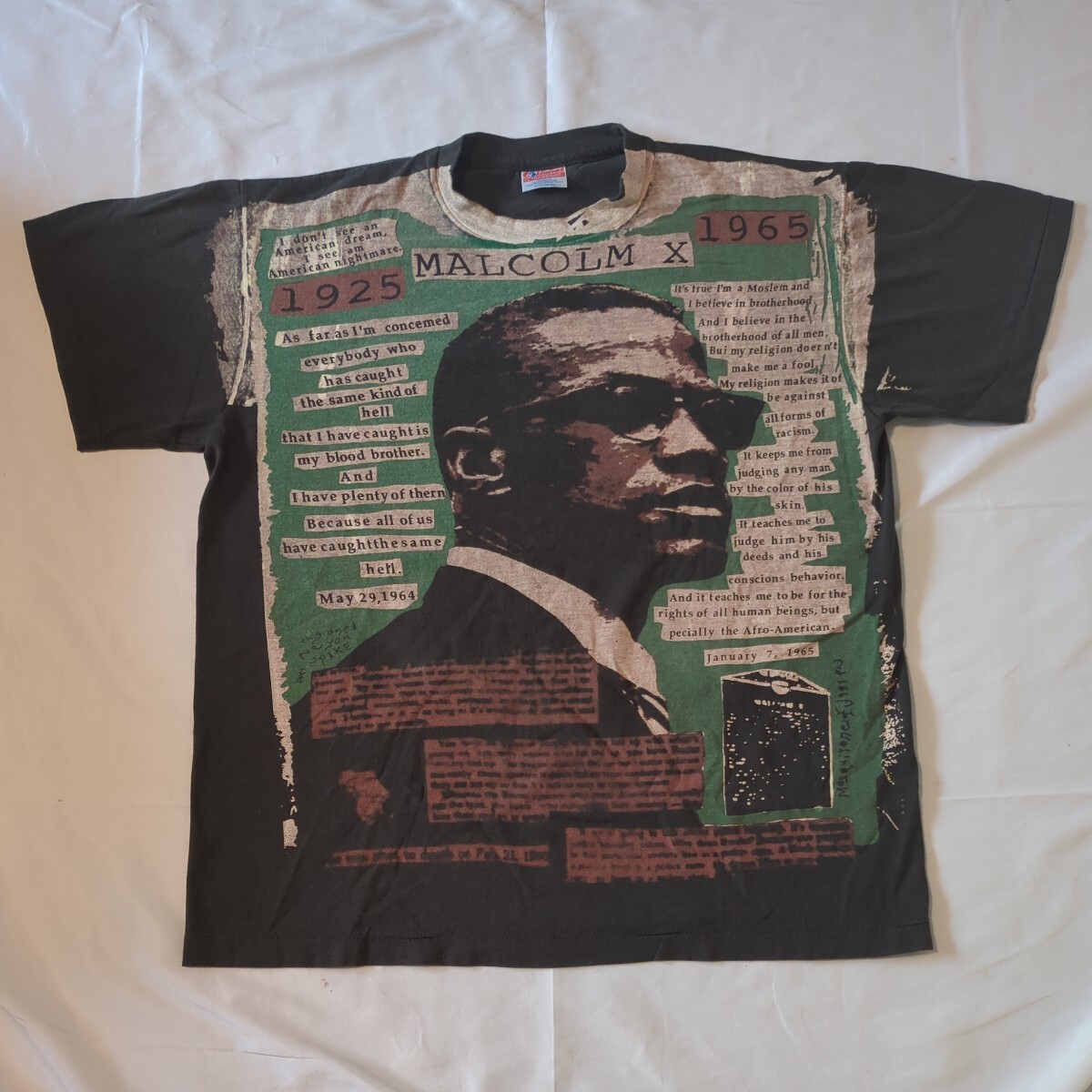 Malcolm X マルコムX TEE MOVIE Trainspotting JANET JACKSON マイケル・ジャクソン American History X Forrest Gump USA_画像1