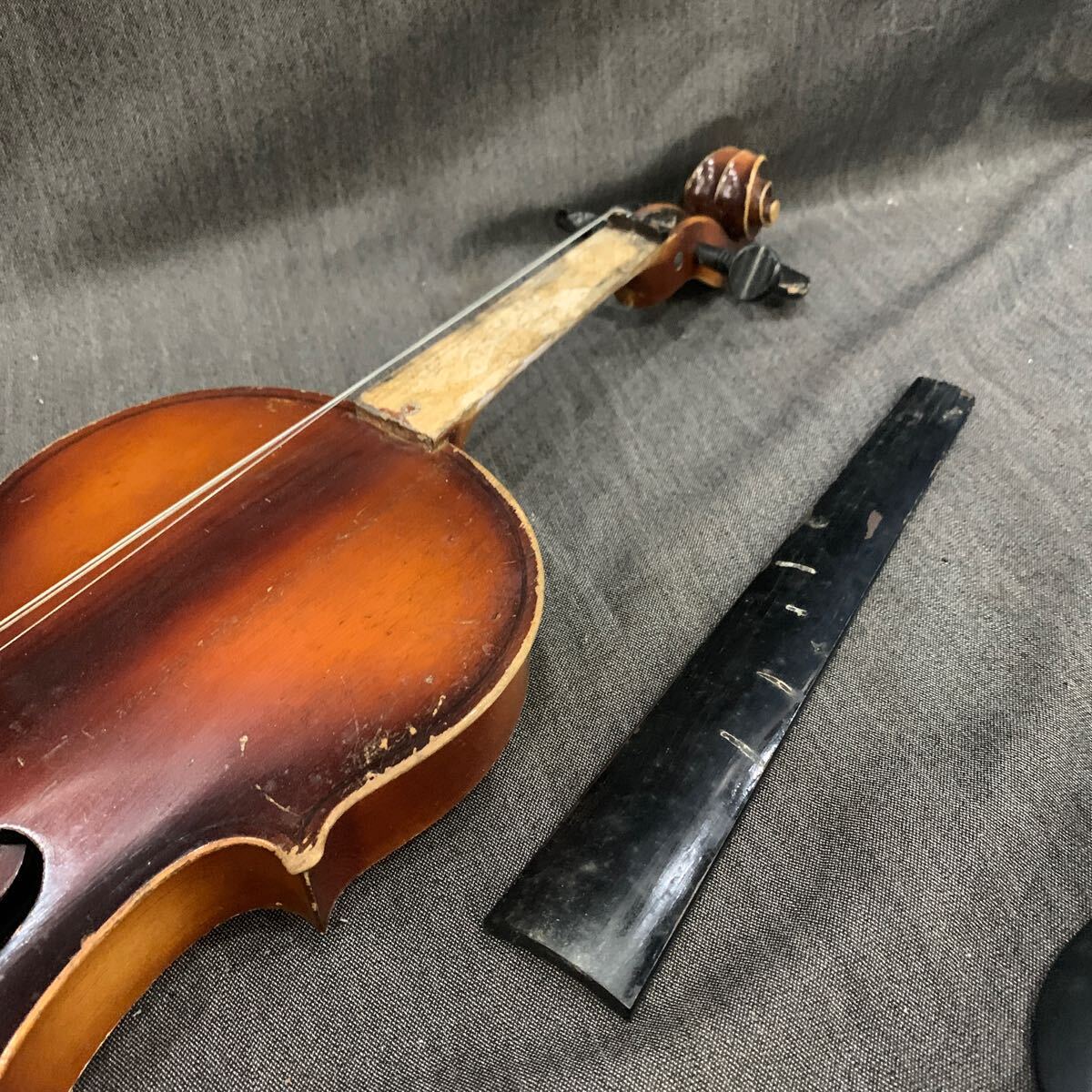 ○［ジャンク品］SUZUKI VIOLIN Co.ltd. バイオリン 弦楽器 楽器 Anno1960 ゆの画像6