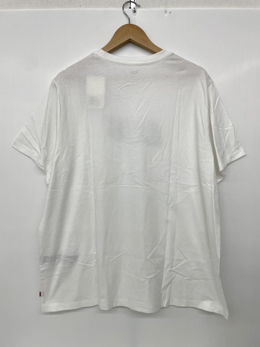 新品■Levis リーバイス メンズ 半袖シャツ Tシャツ XL (XXL) 白 ホワイト 大きいサイズ ロゴ_画像3