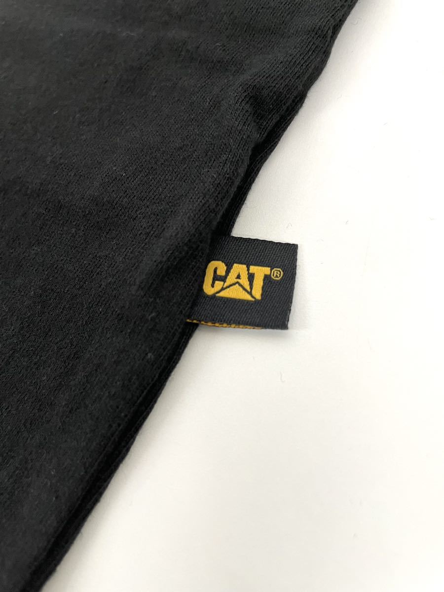 新品■CAT キャタピラー メンズ 半袖Tシャツ M 黒 ブラック ロゴシャツ_画像4