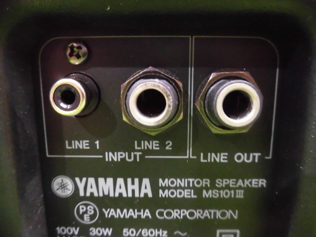 [A19303] YAMAHA MS101III 卓上モニタースピーカー 簡易チェック済み ♪個人的には好きな音でした。♪_画像6