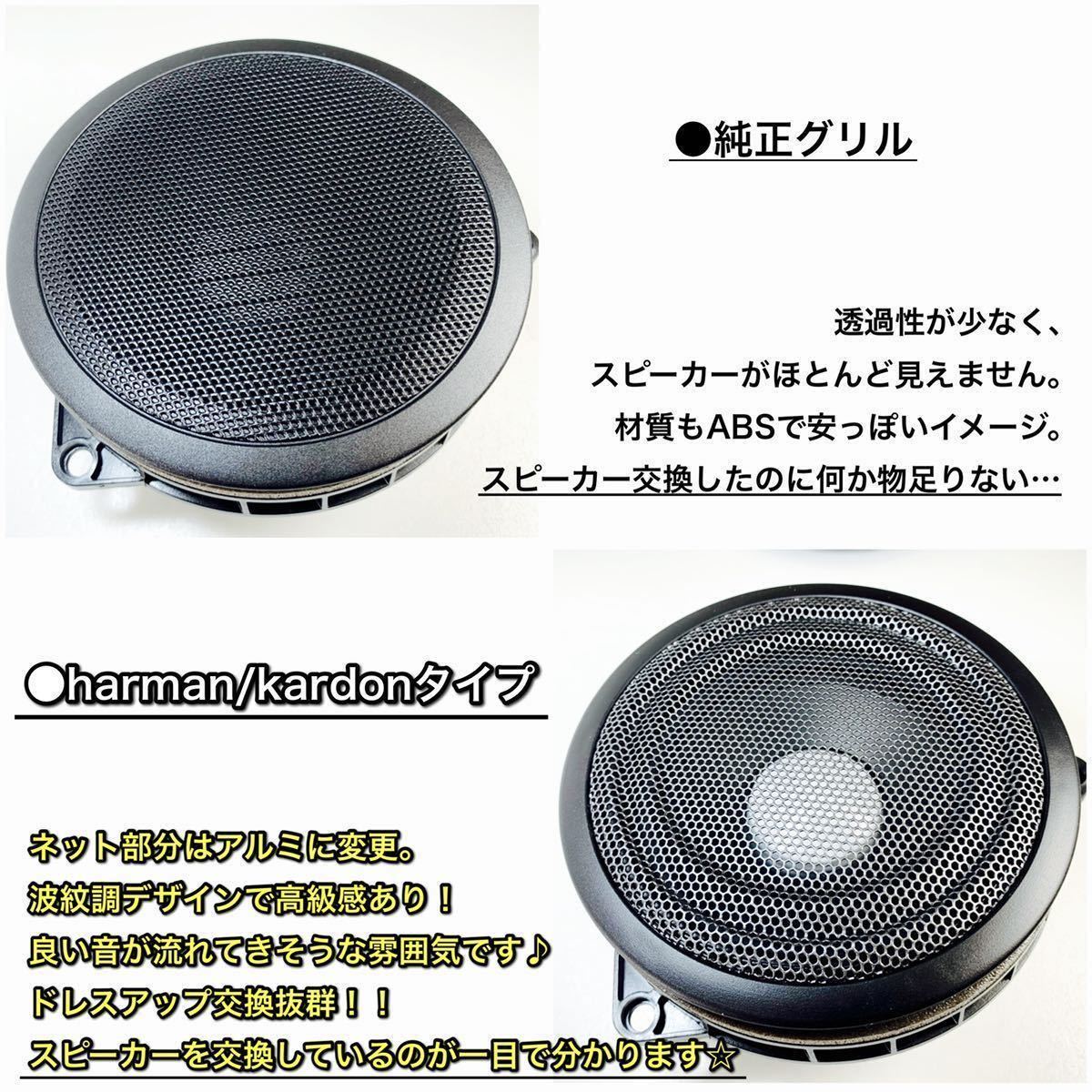 BMW harman/kardon ハーマンカードン　スピーカーカバー　グリル　F30 31 32 34 36 48 39 80 82 ④個セット_画像3