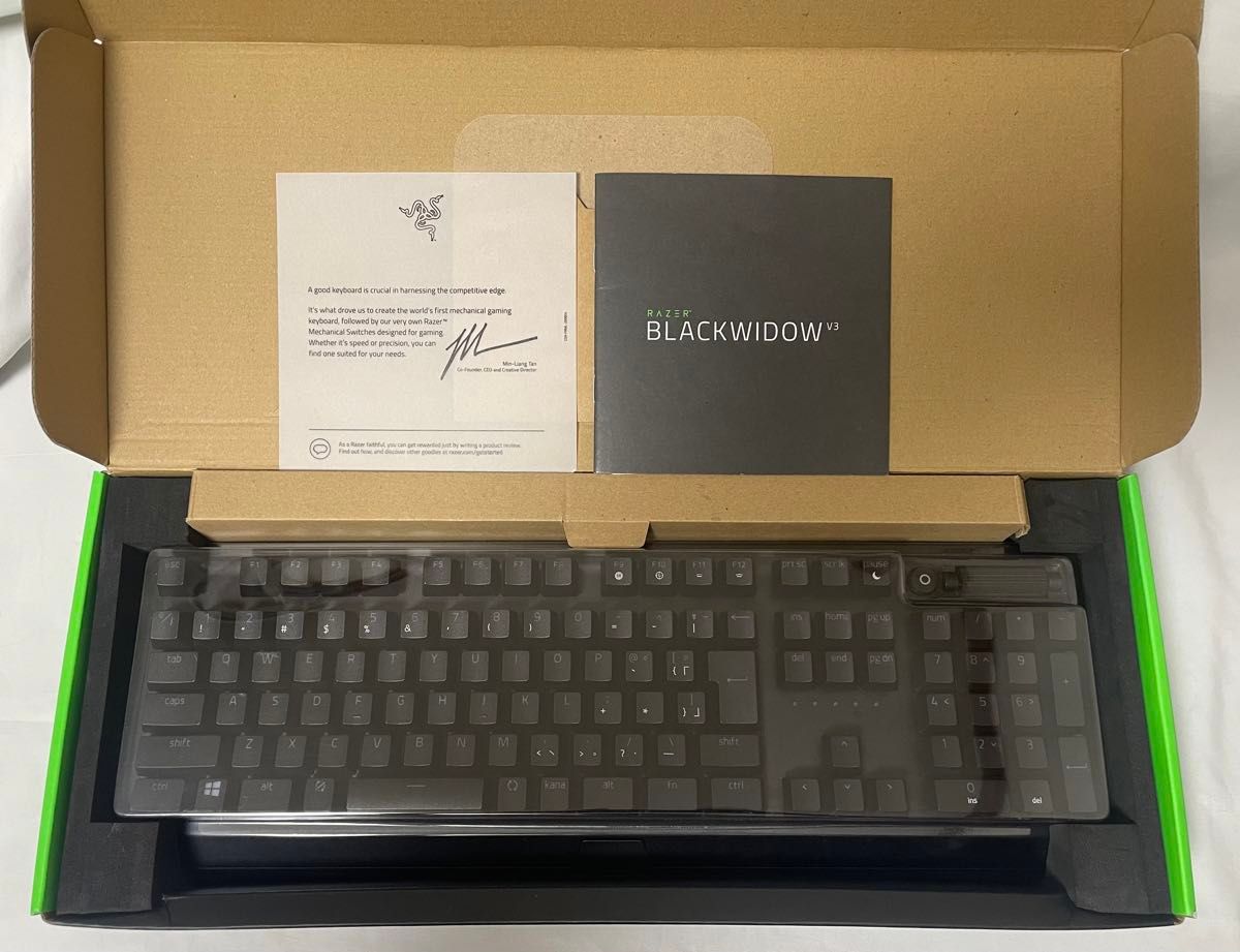 【動作確認済USED】RAZER BLACKWIDOW V3 緑軸 キーボード