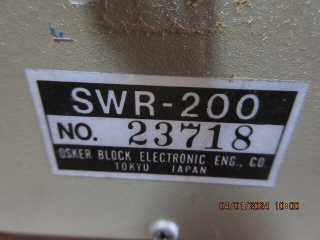 オスカー SWR計 SWWR-200 ３，５ｍｈｚ～１５０Mhzの画像5