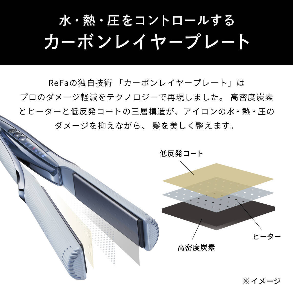 リファ ストレートアイロン プロ ReFa STRAIGHT IRON PROの画像6