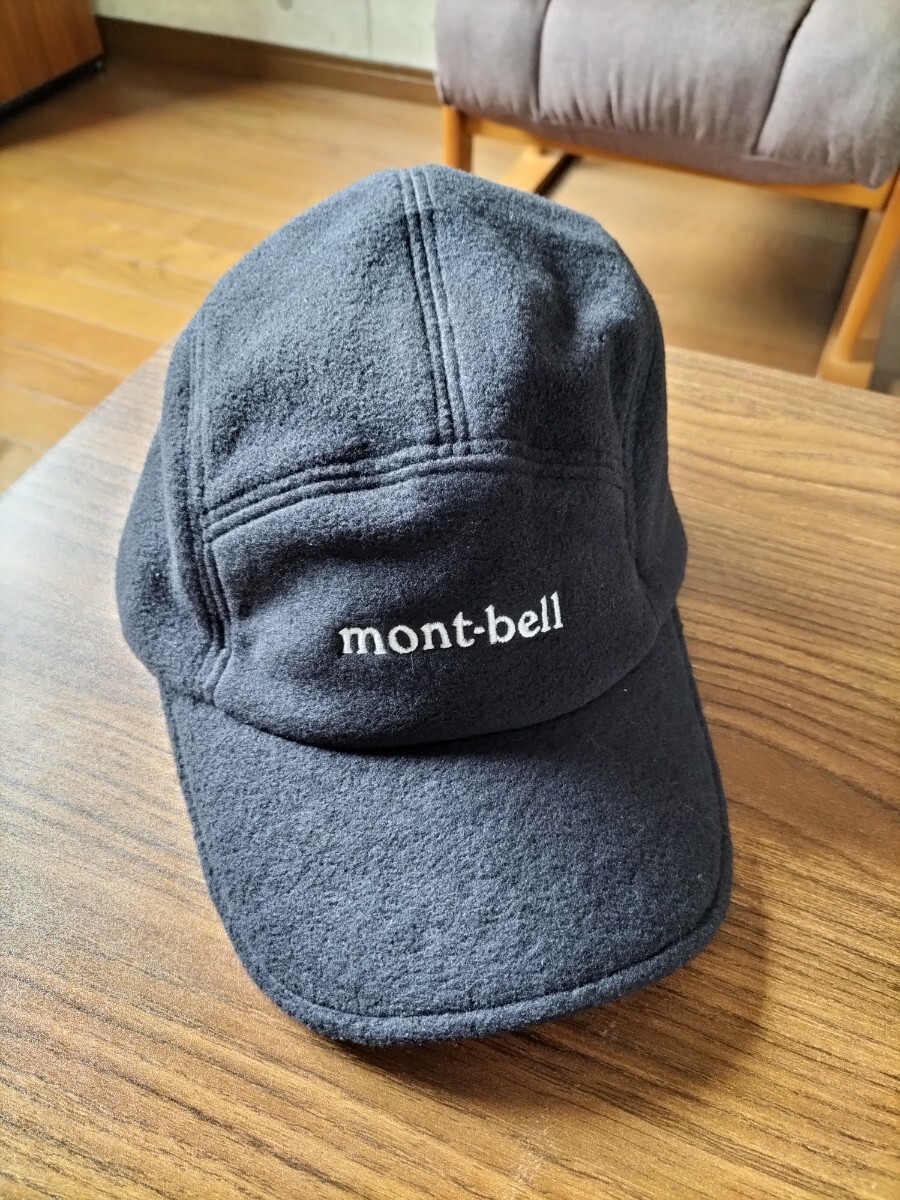 mont-bell　モンベル　クリマプラス200 トレールキャップ　ブラック　Mサイズ 帽子