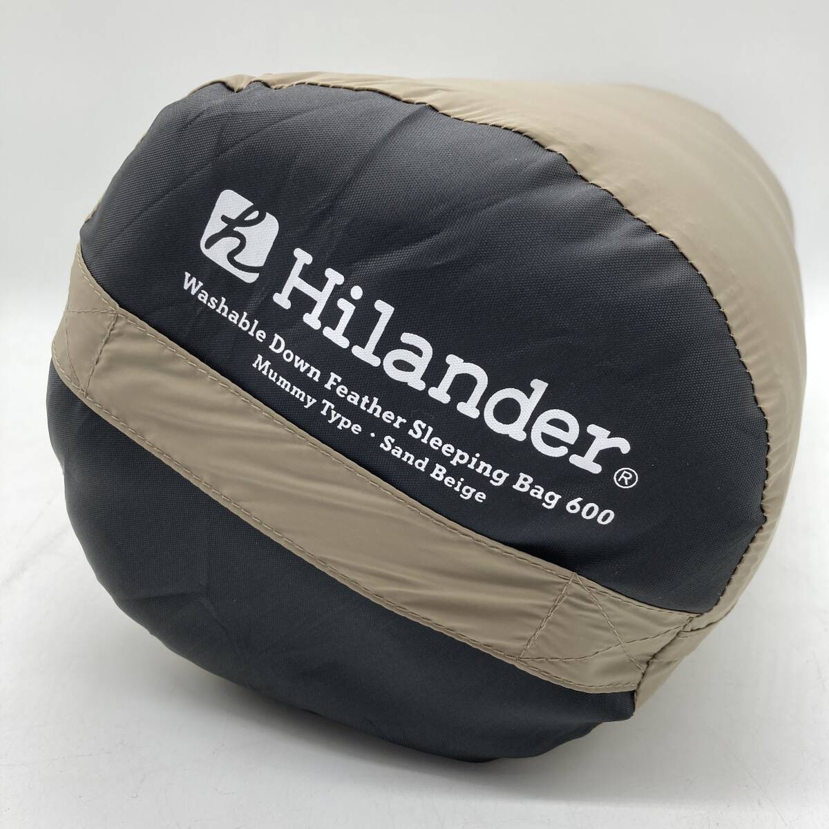 【新品未使用】Hilander(ハイランダー) 洗えるダウンフェザーシュラフ 600 5℃ サンドベージュ N-071 /Y20198-R3の画像3