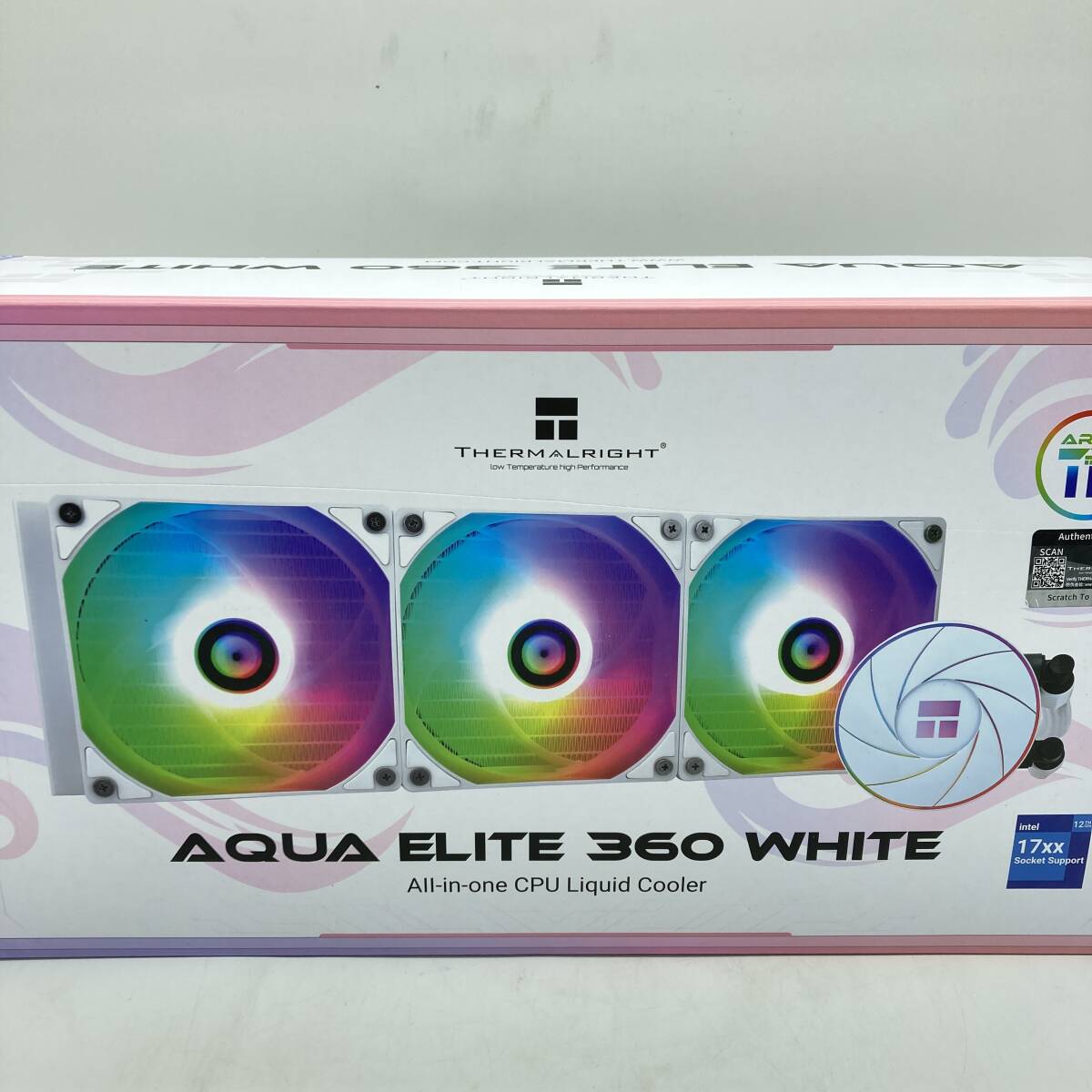 【未開封】Thermalright AQUA ELITE 360 WHITE ARGB 水冷CPUクーラー /Y20407-A1_画像2