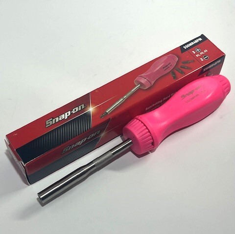 新品未使用　スナップオン Snap-on ラチェットドライバー ハードグリップ　snapon　限定ピンク　SSDMR4B