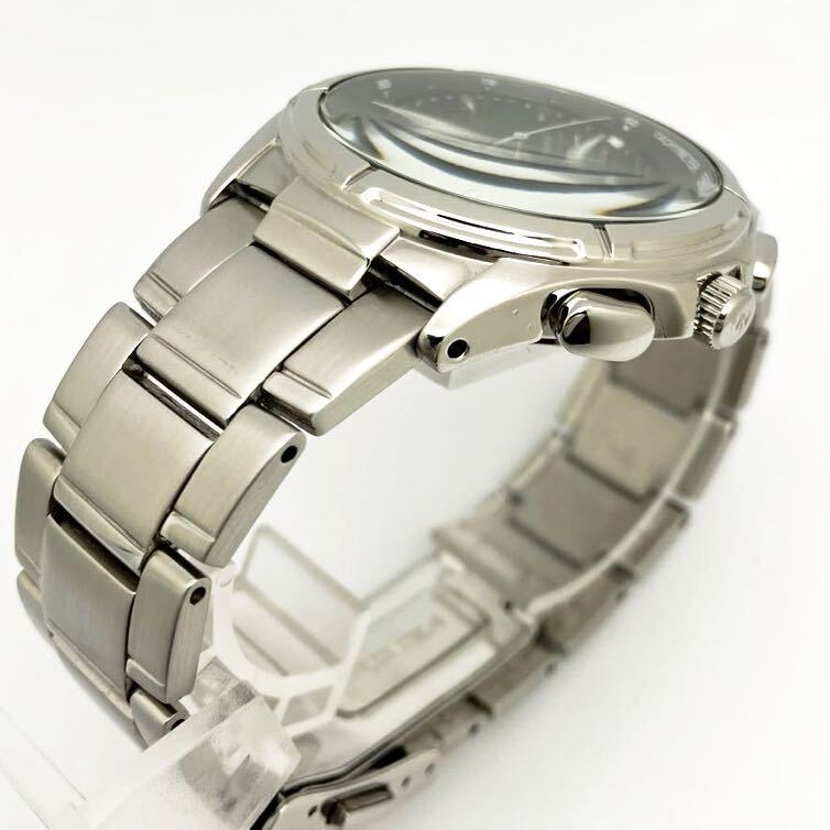  прекрасный товар * батарейка новый товар * включая доставку * Seiko SEIKO Wired WIRED мужские наручные часы хронограф smoseko черный популярный модель 7T92-0GB1 AGBV139