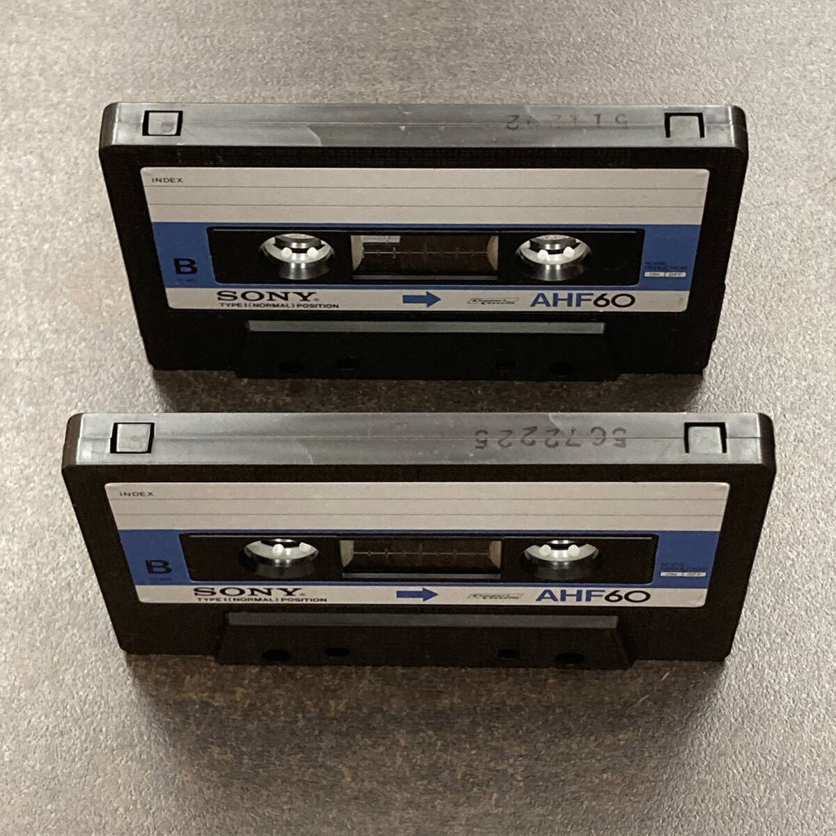 1889BT ソニー AHF 60分 ノーマル 2本 カセットテープ/Two SONY AHF 60 Type I Normal Position Audio Cassetteの画像2
