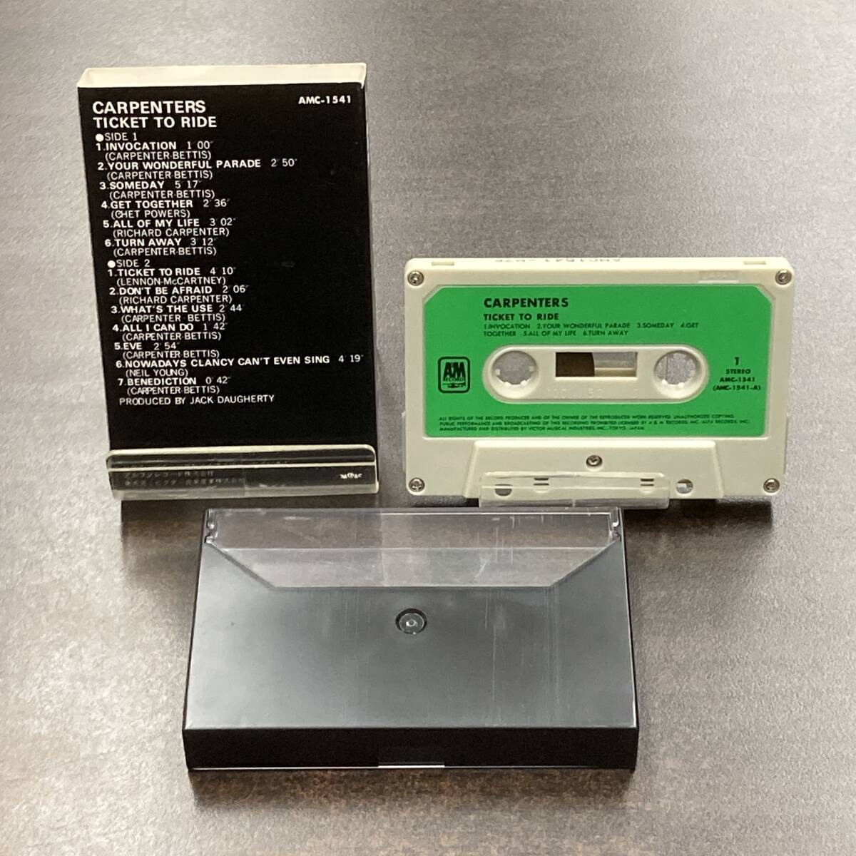 1119M カーペンターズ 涙の乗車券 TICKET TO RIDE カセットテープ / CARPENTERS Cassette Tapeの画像2