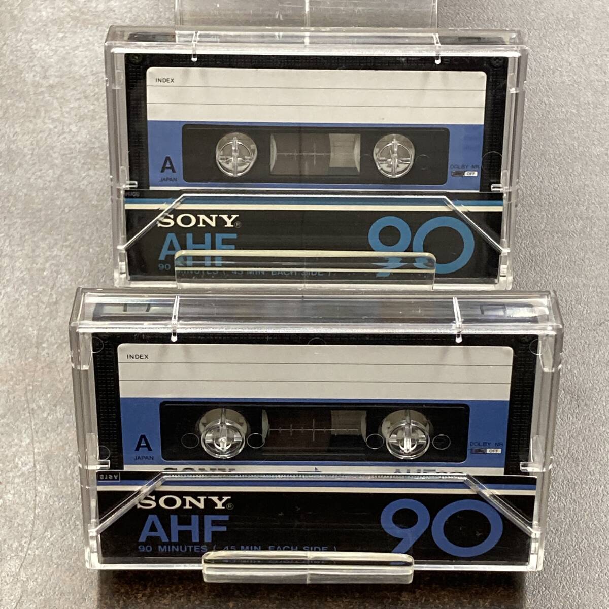 1921BT ソニー AHF 90分 ノーマル 2本 カセットテープ/Two SONY AHF 90 Type I Normal Position Audio Cassetteの画像5