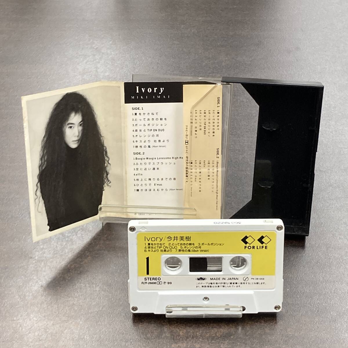 1133M 今井美樹 アイボリー Ivory カセットテープ / Miki Imai Idol Cassette Tapeの画像2