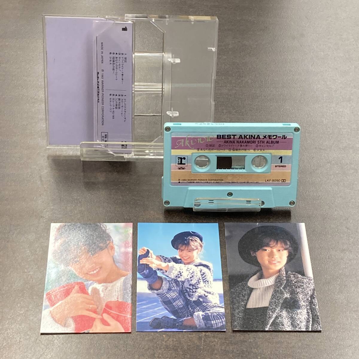 1137M 中森明菜 BEST AKINA メモワール カセットテープ / Akina Nakamori Idol Cassette Tapeの画像2