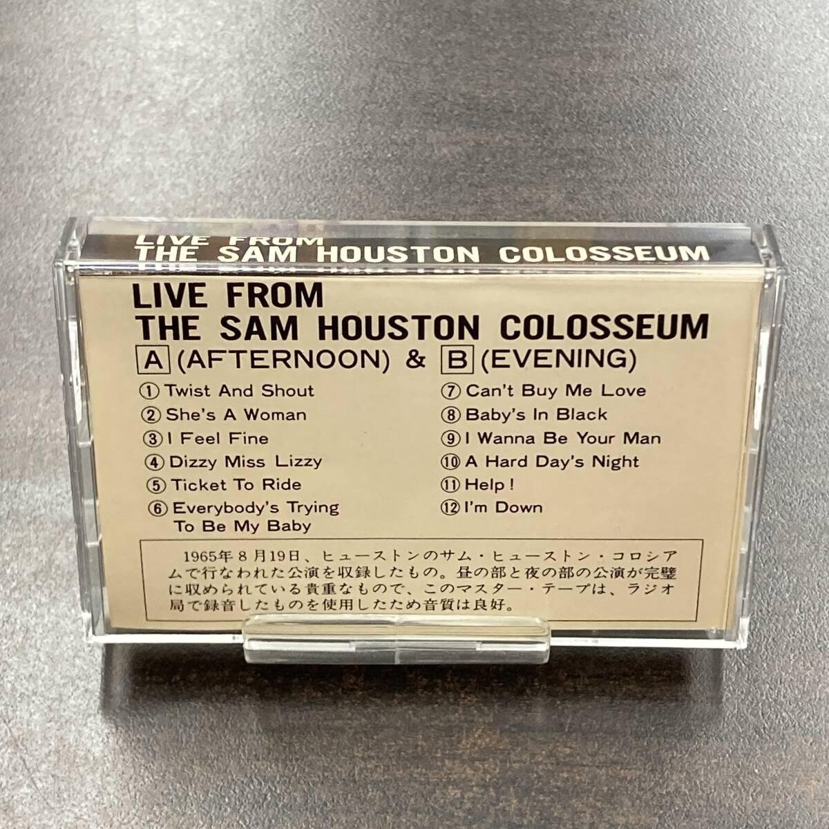 1216M ザ・ビートルズ 研究資料 LIVE FROM THE SAM HOUSTON COLOSSEUM カセットテープ / THE BEATLES Research materials Cassette Tape_画像6