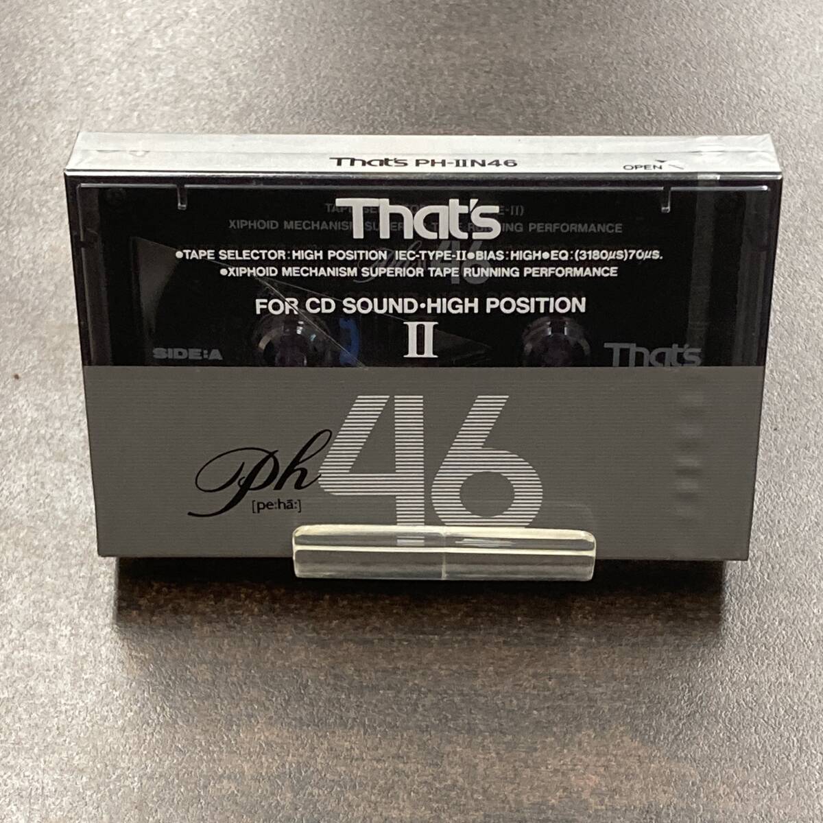 1930N 未使用 太陽誘電 PhII 54分 ハイポジ 1本 カセットテープ/One That's Type II High Position unused Audio Cassette_画像1