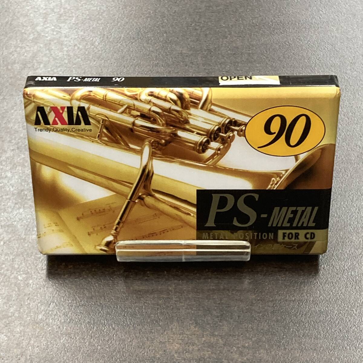1945N 未使用 アクシア PS-METAL 90分 メタル 1本 カセットテープ/One AXIA Type IV Metal Position unused Audio Cassetteの画像1