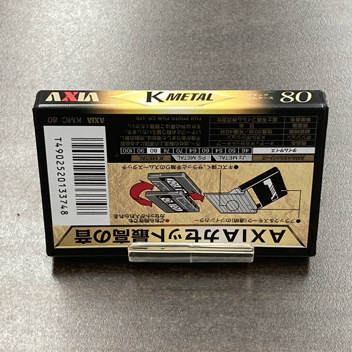 1946N 未使用 アクシア K METAL 80分 メタル 1本 カセットテープ/One AXIA Type IV Metal Position unused Audio Cassetteの画像2