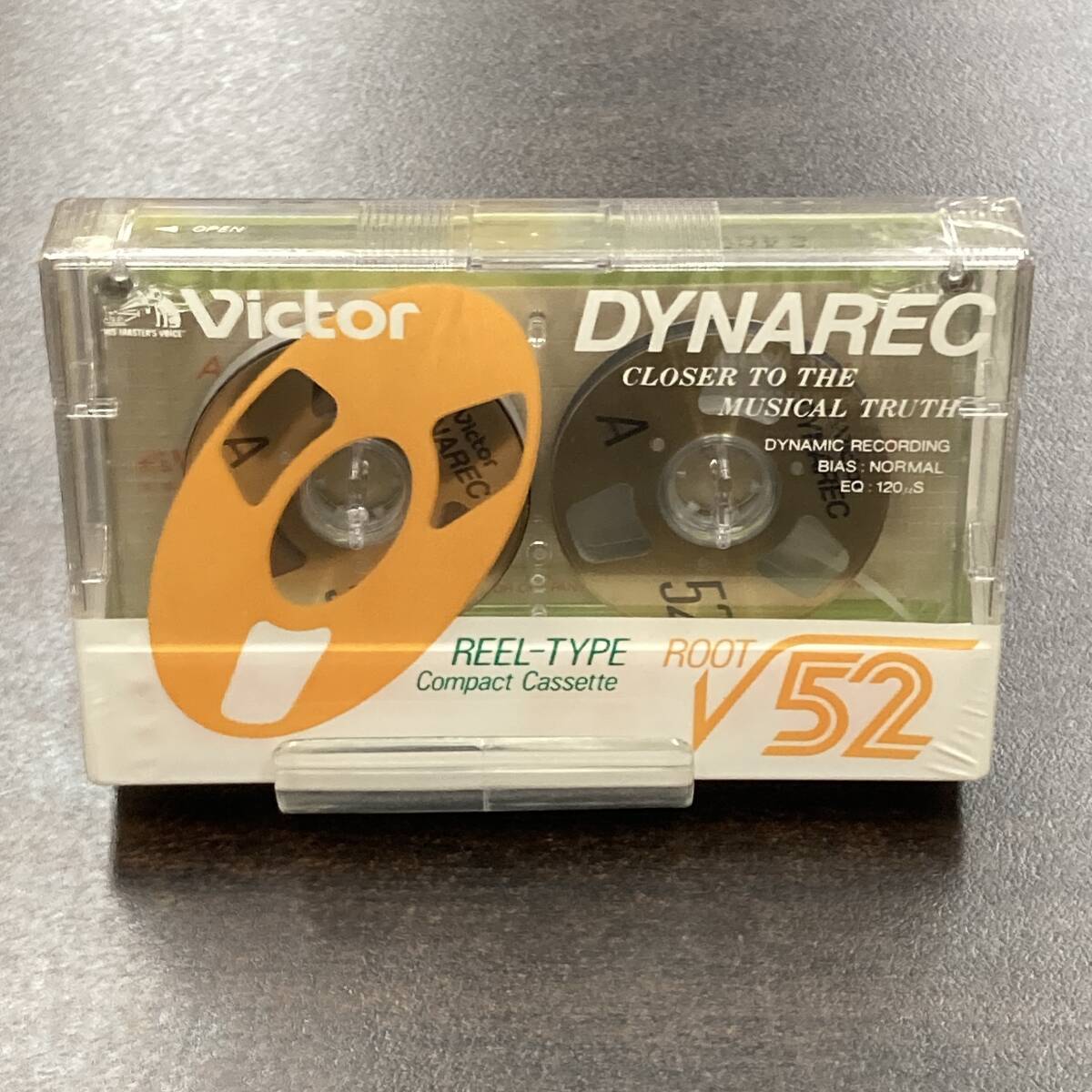 1999N 未使用 ビクター DYNAREC ROOT YELLOW 52分 ノーマル 1本 カセットテープ/One Victor Type I Normal Position unused Audio Cassette_画像1