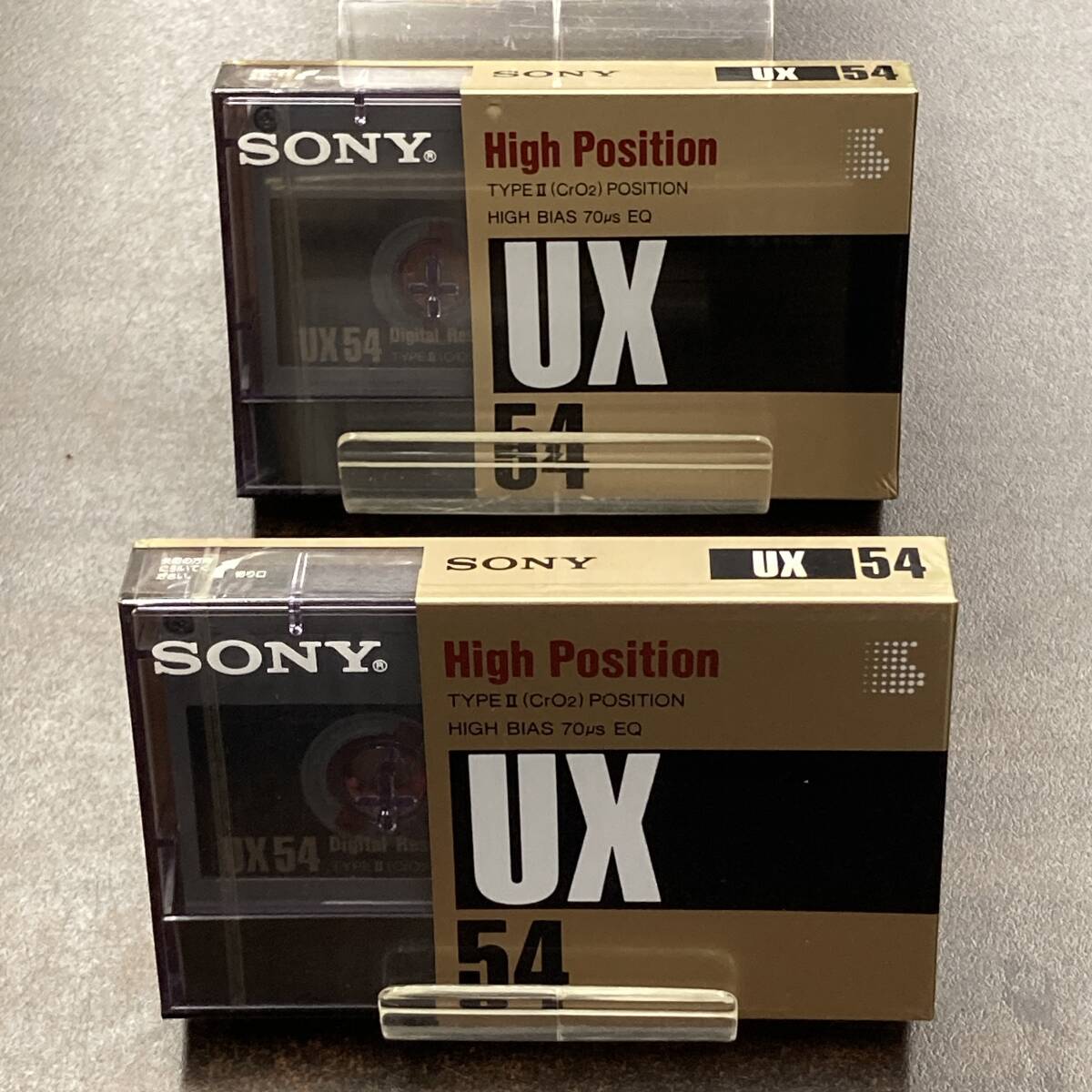2058N 未使用 ソニー UX 54分 ハイポジ 2本 カセットテープ/Two SONY Type II High Position unused Audio Cassette_画像1