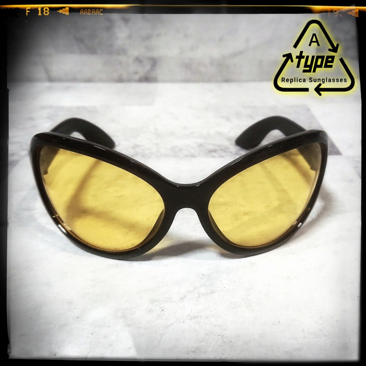 X-JAPAN hide コスプレ用 サングラス ブラック×イエロー TYPE-A X-JAPAN hide コスプレ用 サングラス ブラック×イエロー TYPE-A