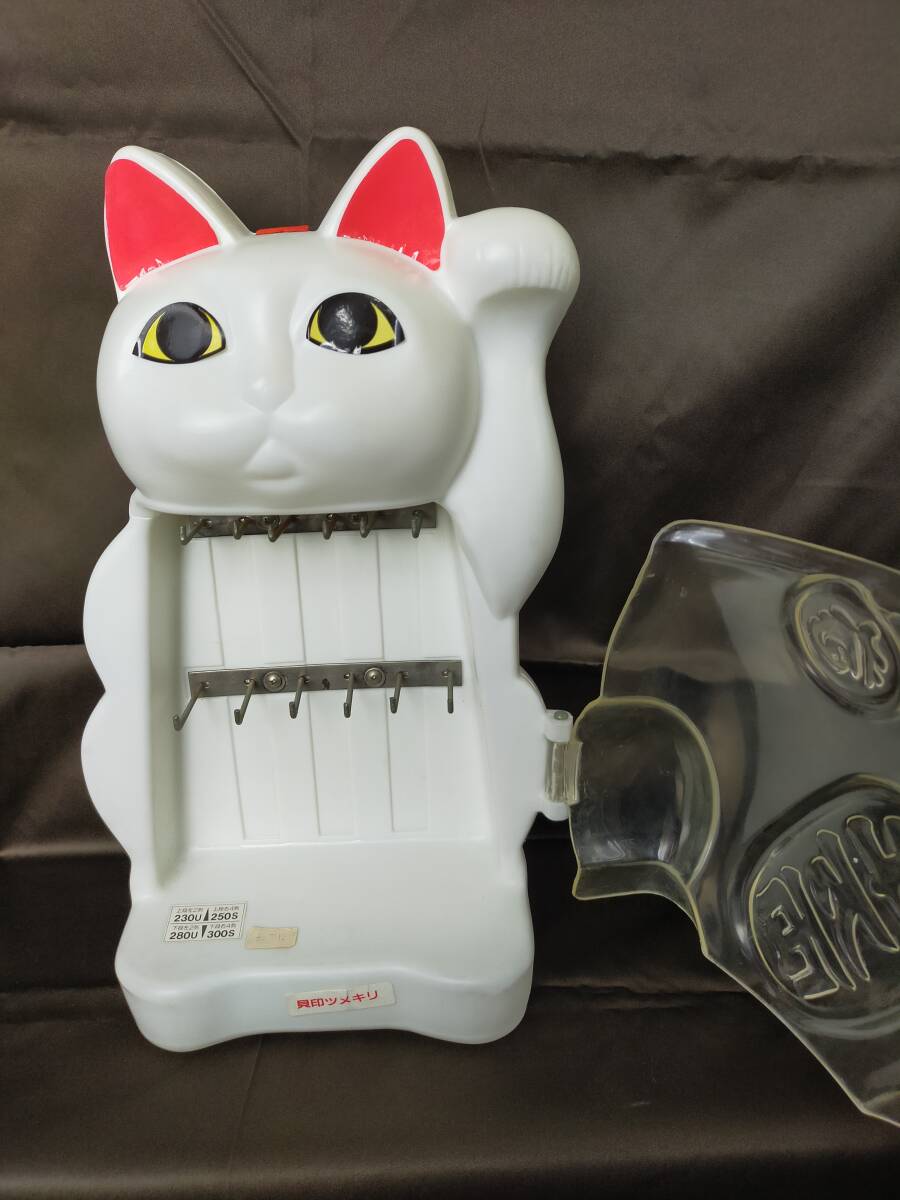 貝印ツメキリ 陳列棚　什器　招き猫　ディスプレイケース 貯金箱　当時物　レトロ