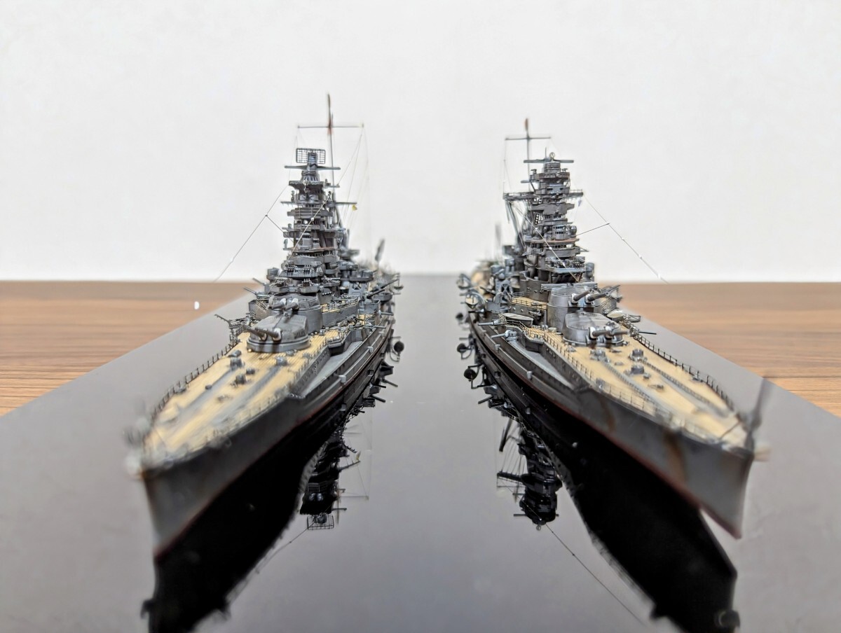 1/700 日本戦艦 「金剛」 「霧島」完成品 フジミ模型_画像2
