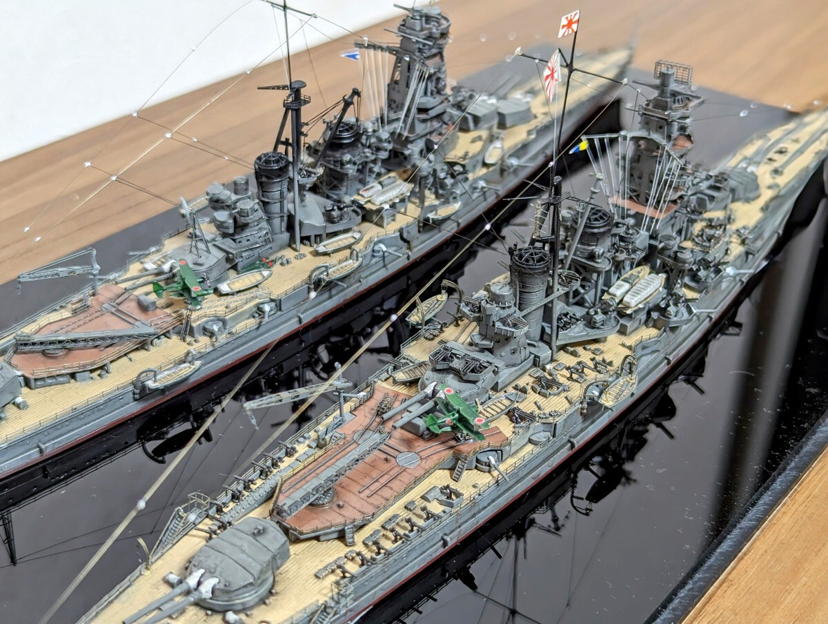 1/700 日本戦艦 「金剛」 「霧島」完成品 フジミ模型_画像4