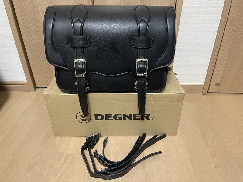 ☆DEGNER デグナー シンセティックレザーサドルバッグ DSB-1-BK 送料込み!!_画像1