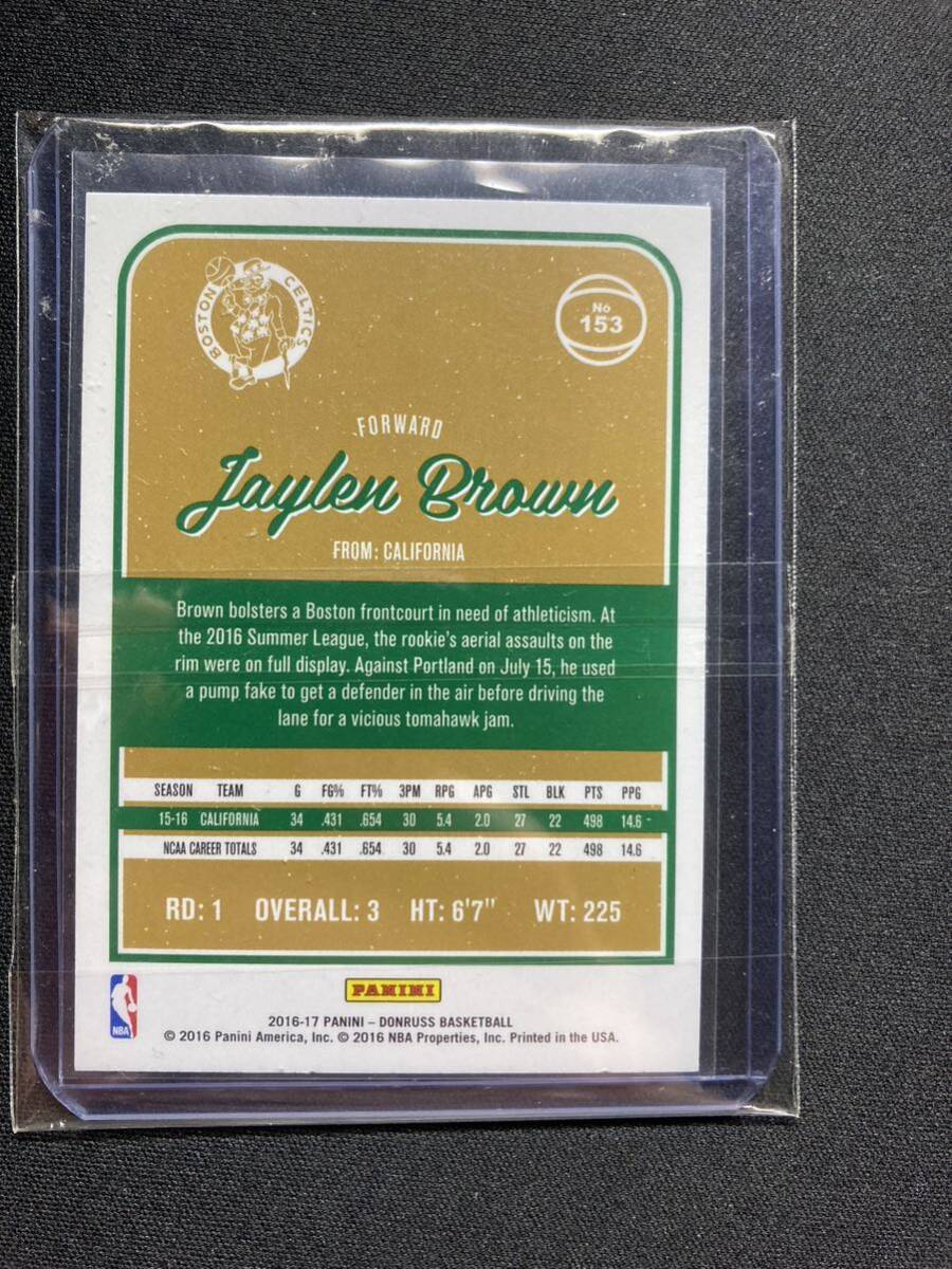 Jaylen brown rookie card donruss_画像2