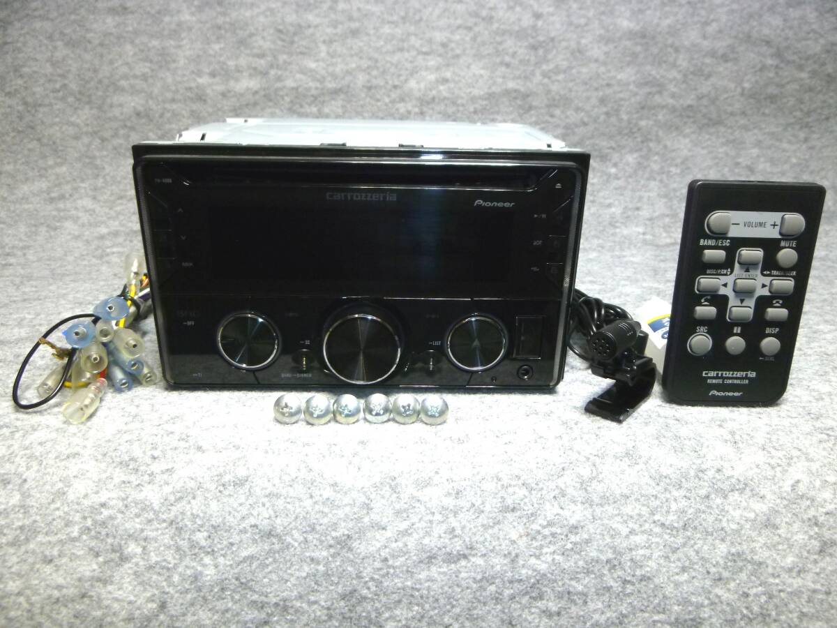 リモコン付 Pioneer carrozzeria FH-4600 2DIN CD、USB、AUX、BT 動確済の画像1