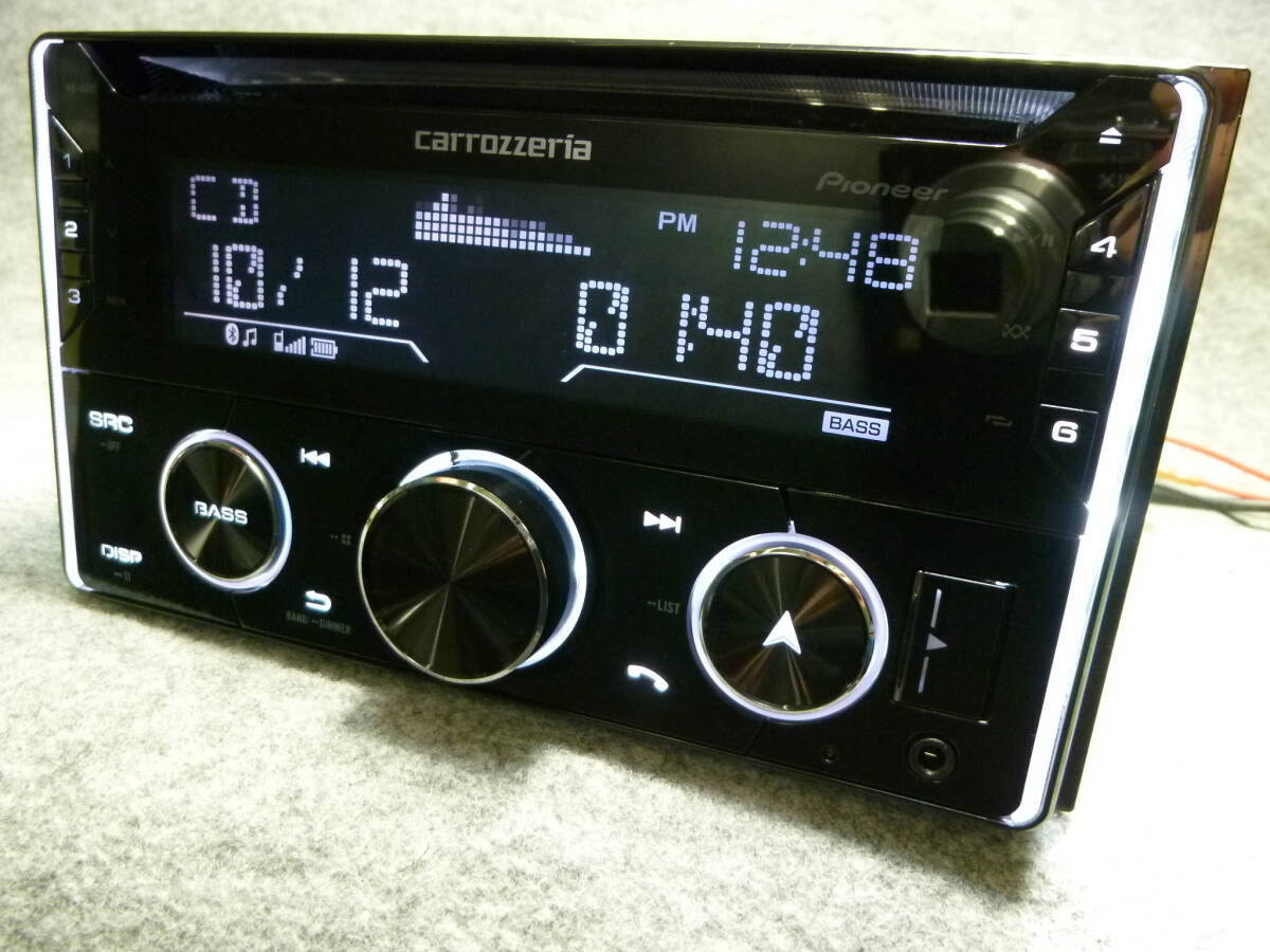 リモコン付 Pioneer carrozzeria FH-4600 2DIN CD、USB、AUX、BT 動確済の画像3