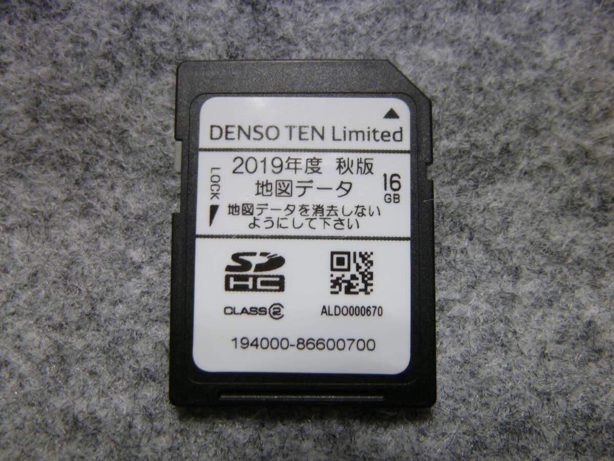 DENSO　TEN　ECLIPSE　AVN-V02、AVN-V02BT用　地図　2019年　秋版　更新用　SDカード　194000-86600700　動確済_画像1