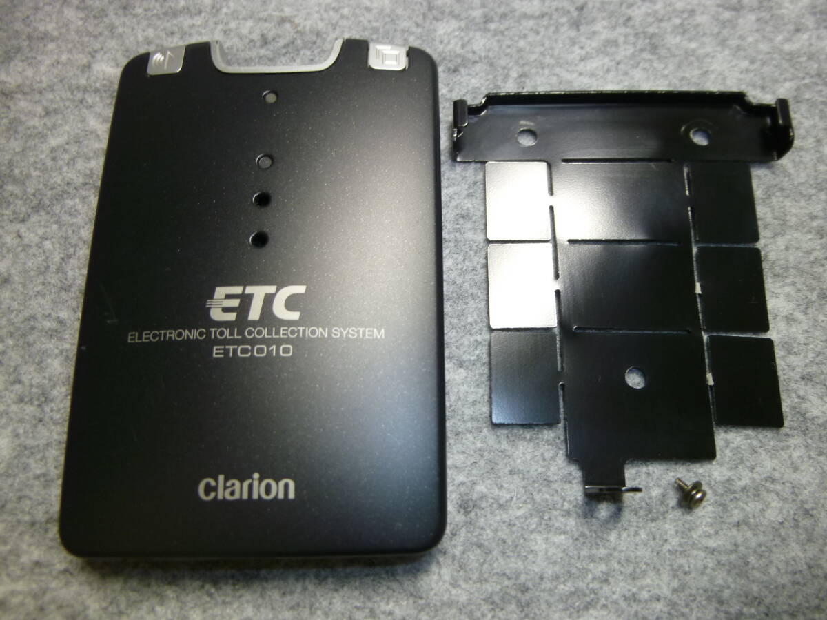 clarion ETC010 ナビ連動 アンテナ分離型 ETC 電源コード、アンテナ、取説付 動確済 中古の画像5