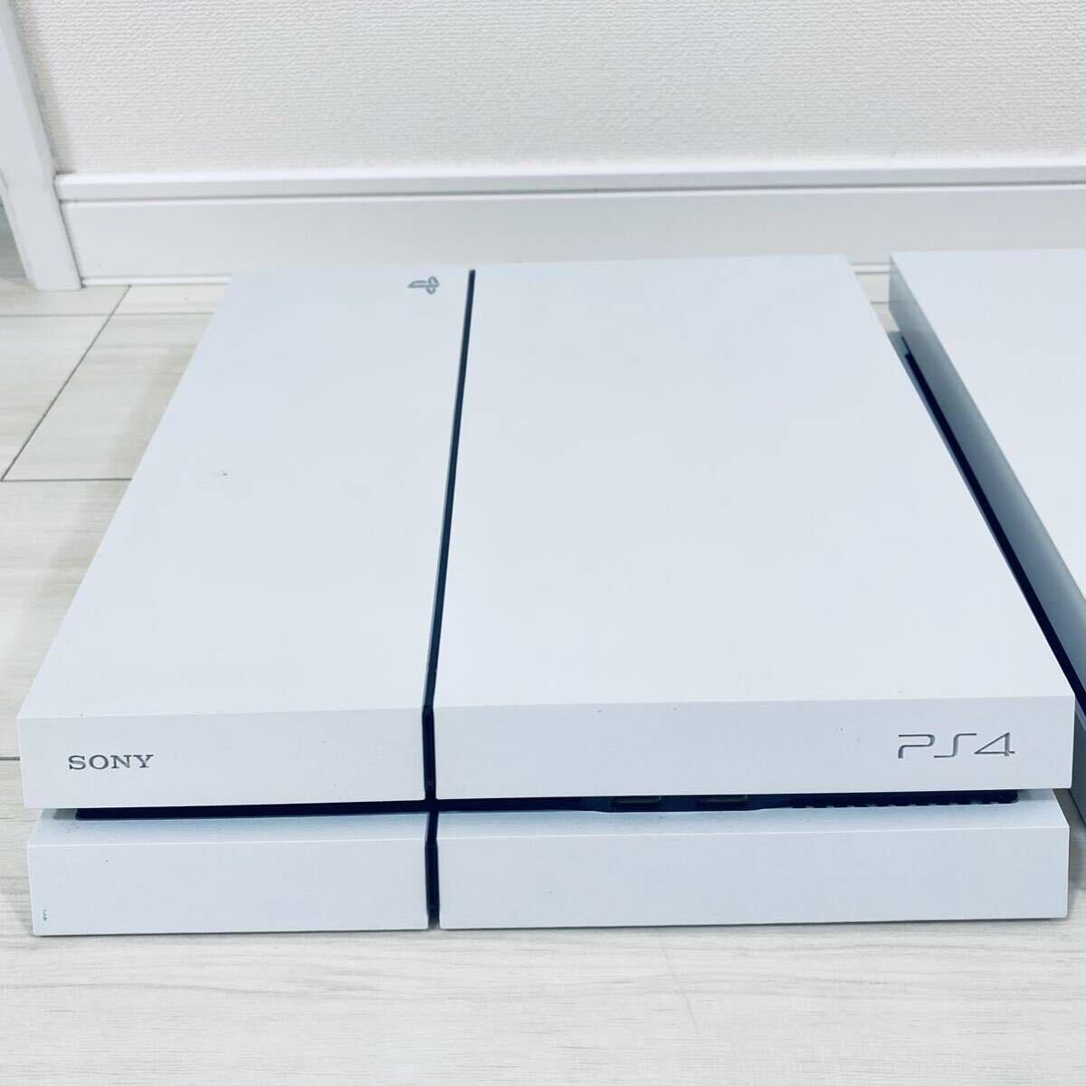 SONY PlayStation4 プレイステーション4 PS4 ホワイト 2台まとめ 本体のみ CUH1200 CUH1100【通電、簡易動作チェックOK】FW11.02 FW11.00の画像5