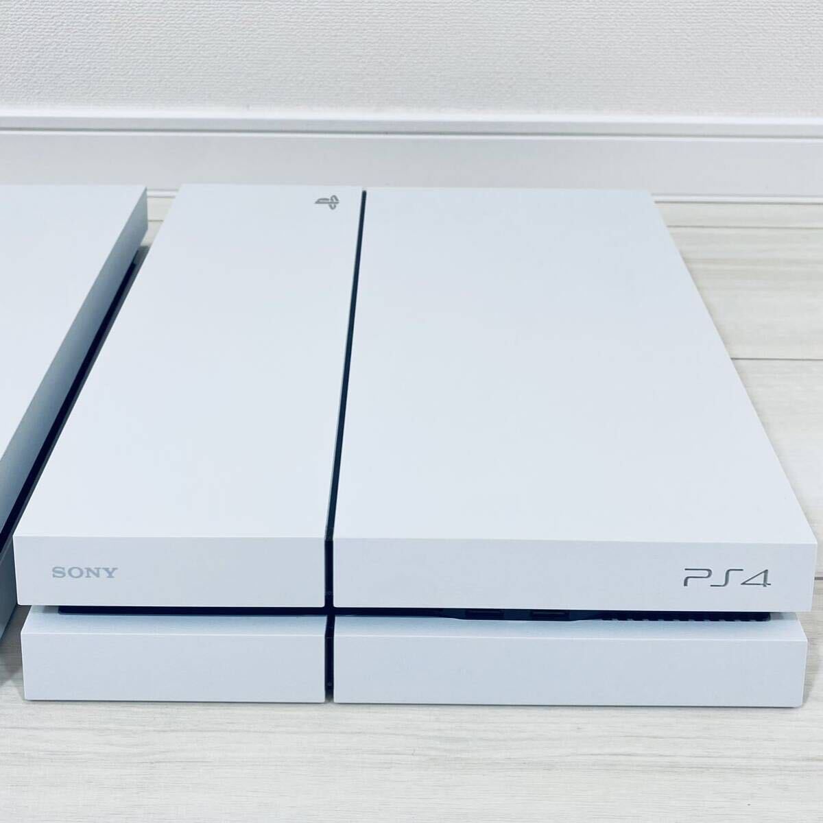SONY PlayStation4 プレイステーション4 PS4 ホワイト 2台まとめ 本体のみ CUH1200 CUH1100【通電、簡易動作チェックOK】FW11.02 FW11.00の画像4