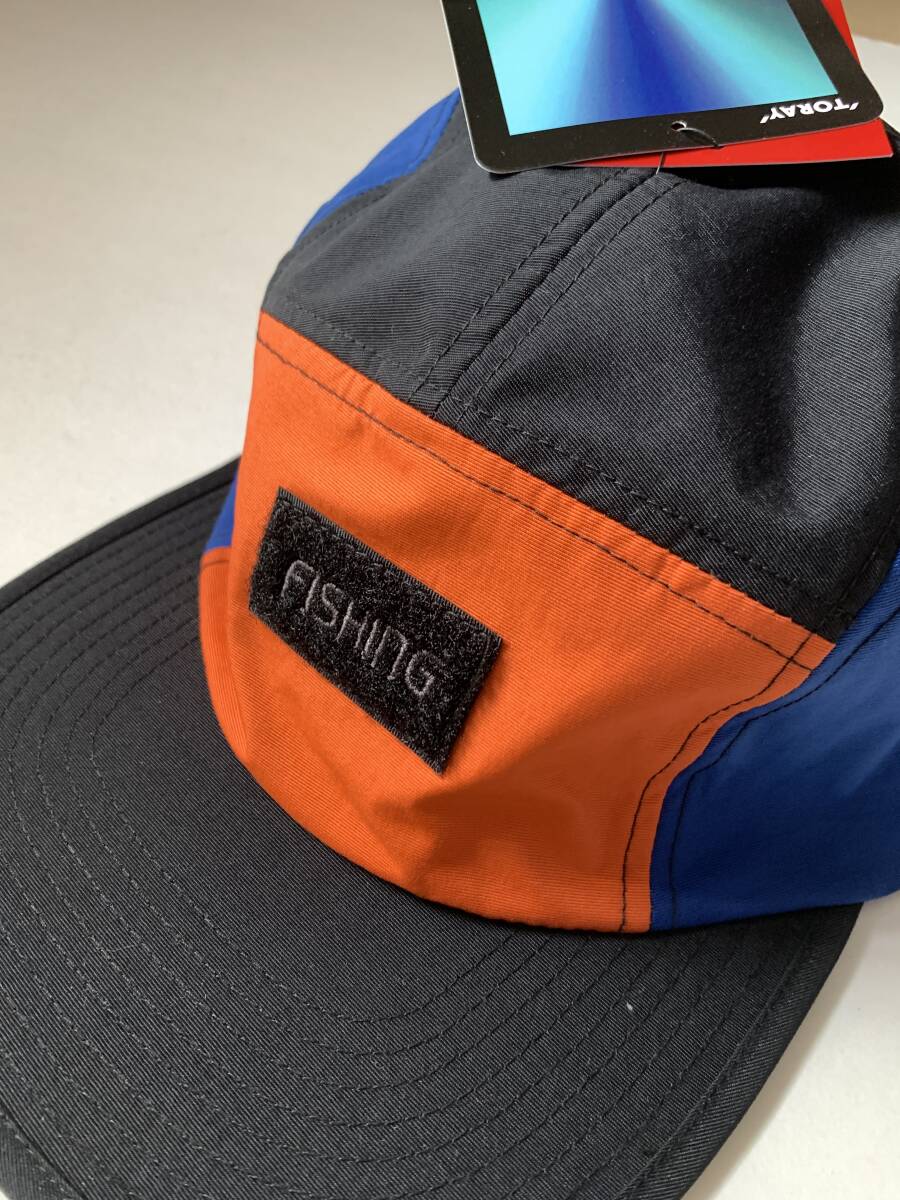 ..[ Rivalley RL 5 panel колпак orange / голубой свободный размер ]