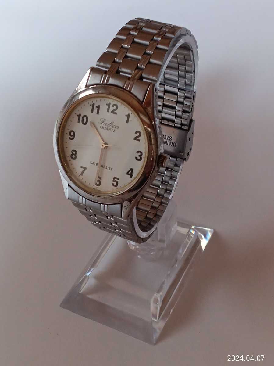 お買い得 安価スタート Q&Q Falcon シンプル見やすい 腕時計【中古品】の画像1