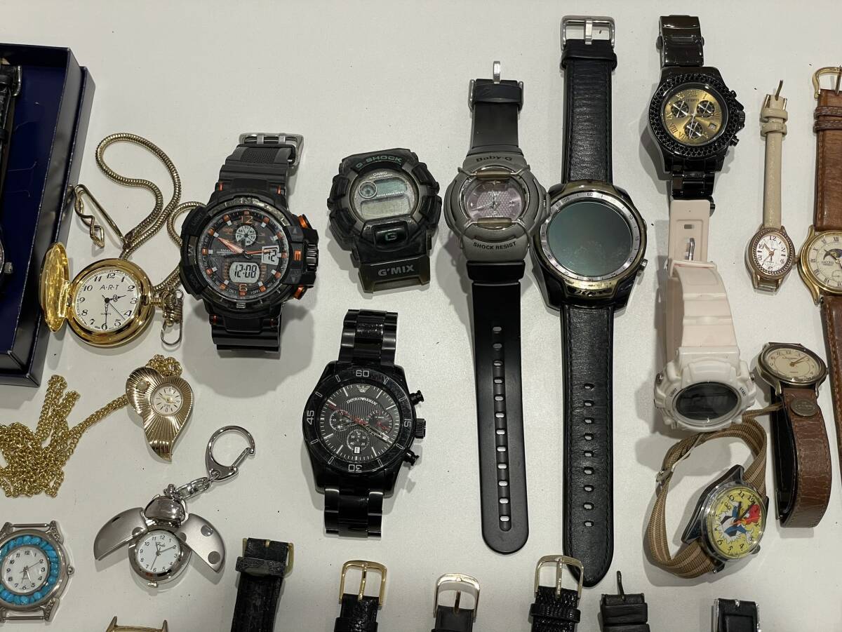 時計まとめ 大量 CASIO CITIZEN SEIKO 腕時計 クォーツ カシオ シチズン セイコー G-SHOCK RAYARD DUKE アニエスベー メンズ レディース _画像9