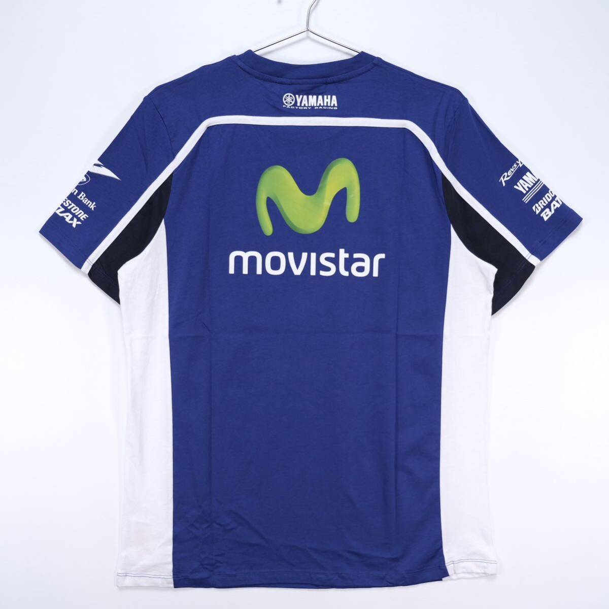 【送料無料】【未使用】Movistar Yamaha MotoGP(モビスターヤマハMotoGP)/YAMAHA FACTORY RACING/チームレプリカTシャツ/XLサイズ_画像2