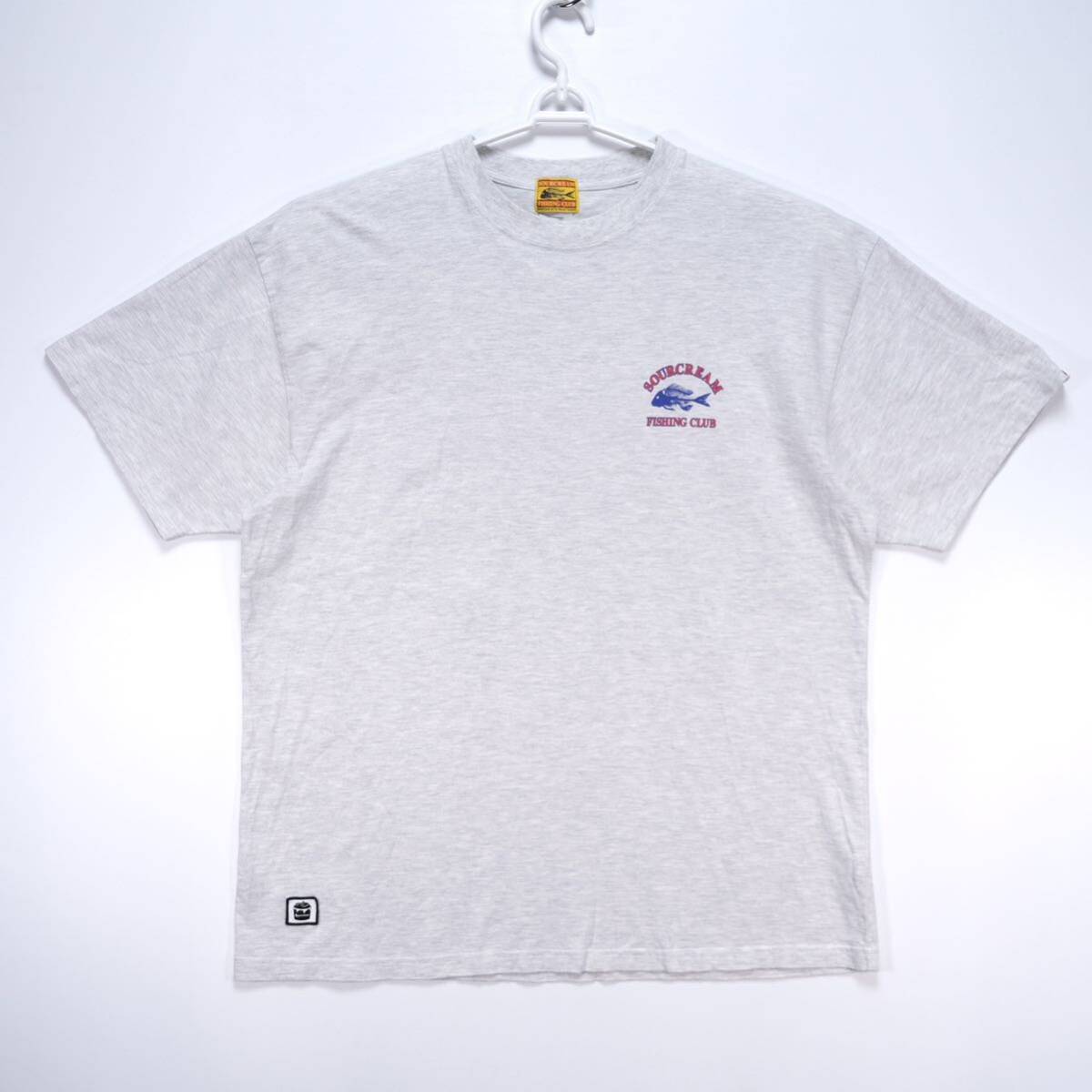 【送料無料】Sourcream Fishing Club(サワークリームフィッシングクラブ)/FISHカレッジTEE/Tシャツ/WWZ2011506A0007/ライトグレー/Fサイズ_画像4