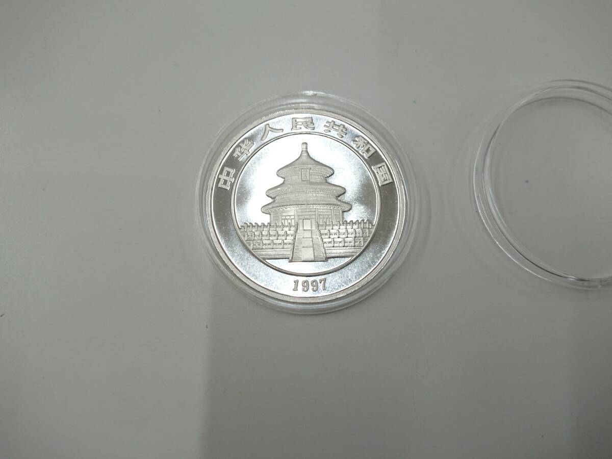  China Panda silver coin 1997 year 10 origin 1 ounce original silver 