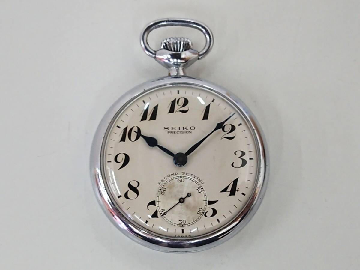 SEIKO PRECISION 手巻き 懐中時計 稼働品 国鉄 セイコー 鉄道時計 