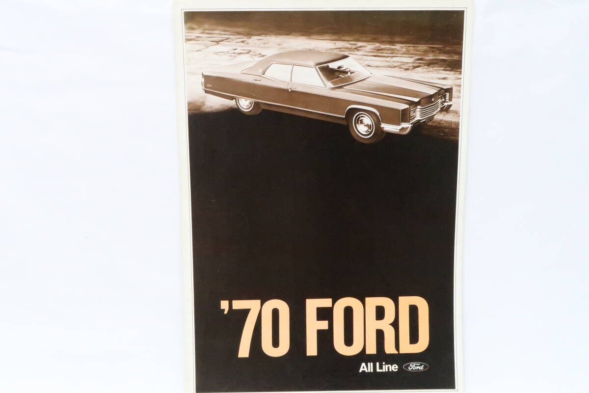 カタログ '70 Ford All Line フォード ニユーエンパイヤ １枚物 A4版 見開き4ページ ニレの画像1
