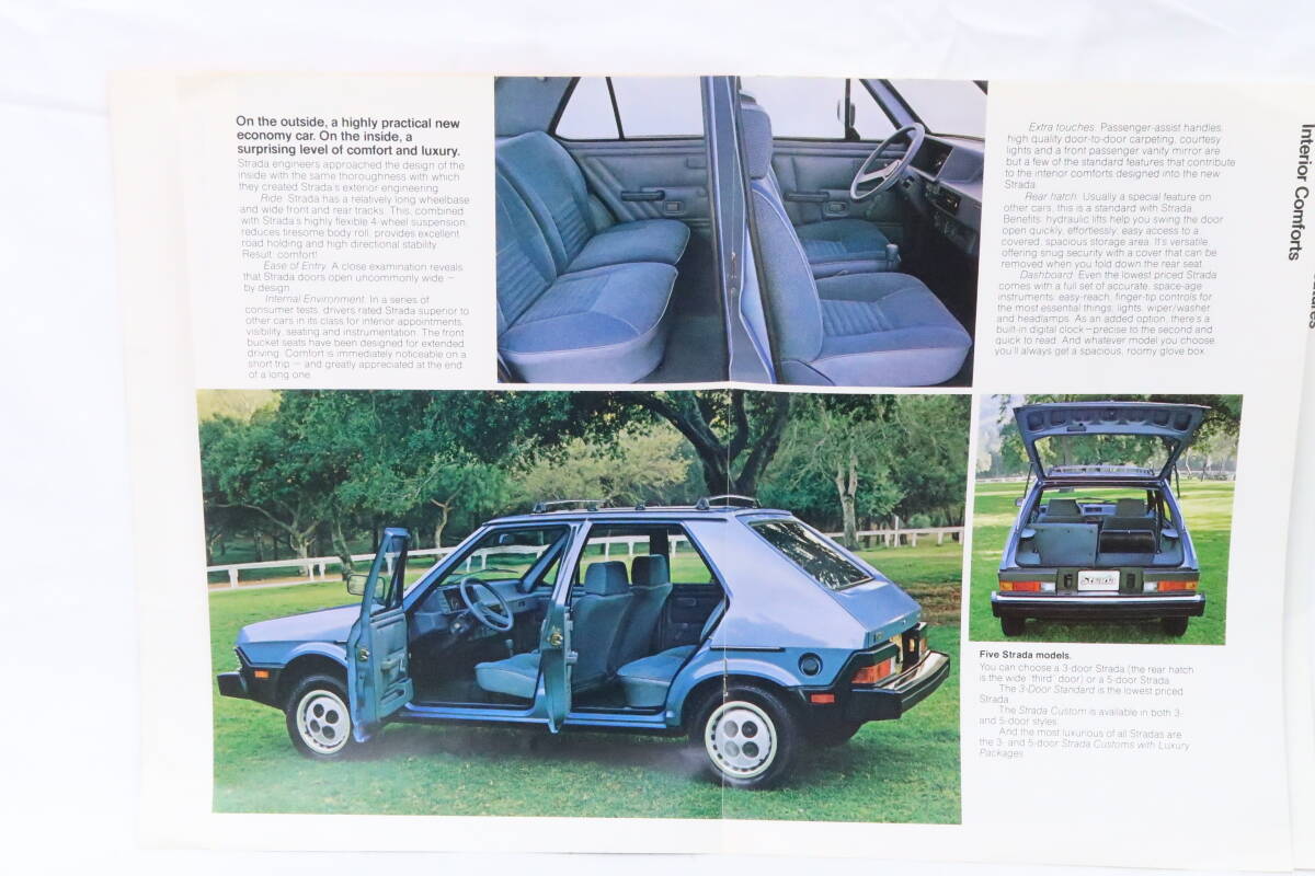 英語版カタログ FIAT Strada フィアット ストラーダ 約21x28cm 8ページ アメリカ印刷 サレの画像3