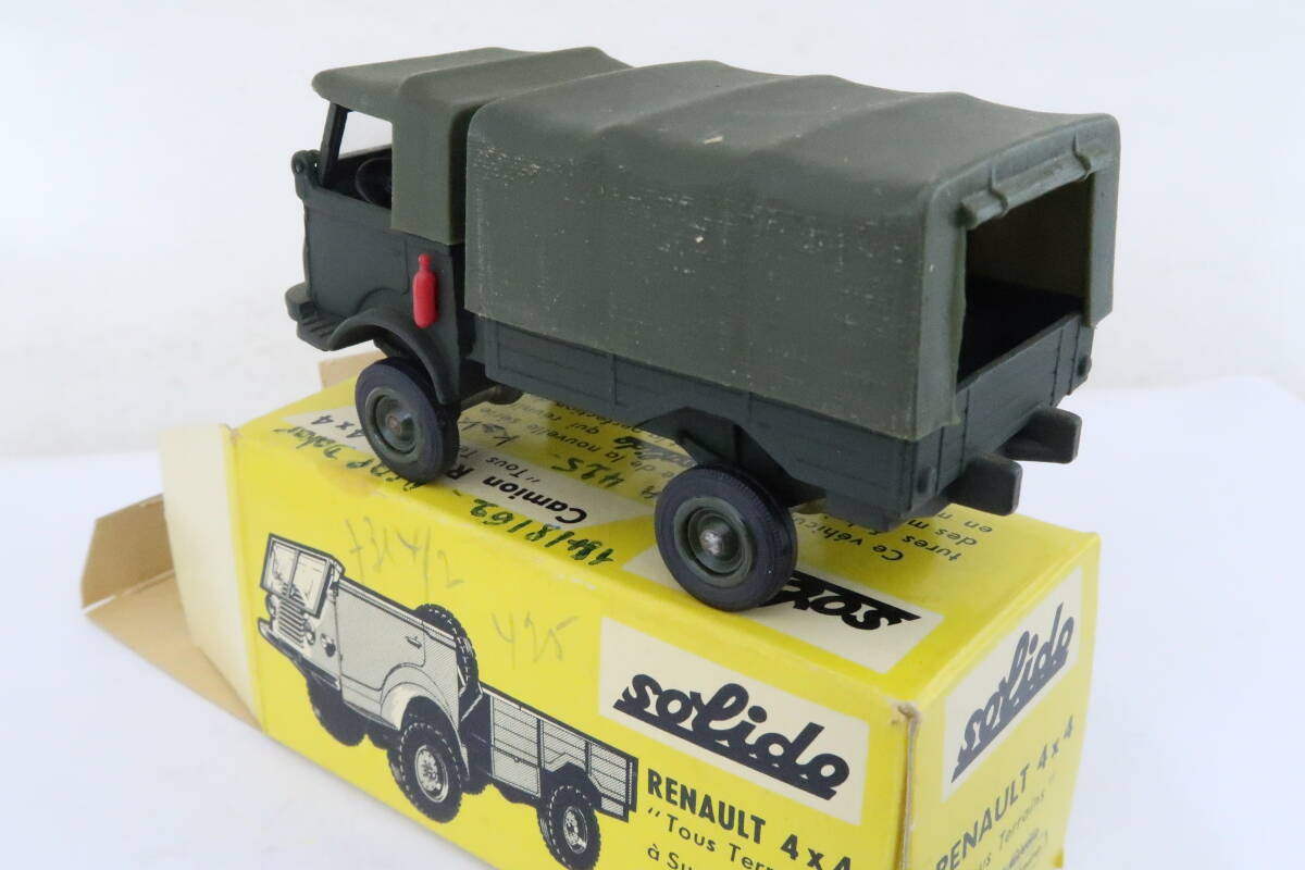 solido RENAULT 4X4 MILITAIRE ソリド 軍用4輪駆動 フランス製 1/50 箱付 イニレ_画像4